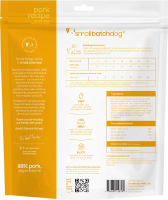 Show full view: Smallbatch Pets Pork Non-GMO Freeze-Dried Dog Food, 28-oz bundle slide 9 of 10