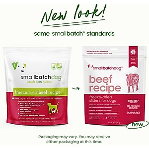 Smallbatch Pets Beef Non-GMO Freeze-Dried Dog Food, 25-oz bag