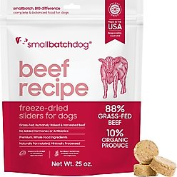 Smallbatch Pets Beef Non-GMO Freeze-Dried Dog Food, 25-oz bag