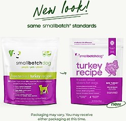 Smallbatch Pets Turkey Non-GMO Freeze-Dried Dog Food, 25-oz bag slide 2 of 8