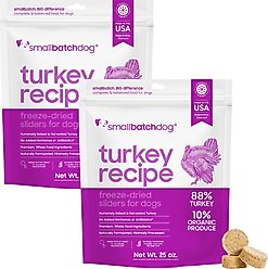 Smallbatch Pets Turkey Non-GMO Freeze-Dried Dog Food, 50-oz bundle