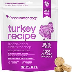 Smallbatch Pets Turkey Non-GMO Freeze-Dried Dog Food, 25-oz bag