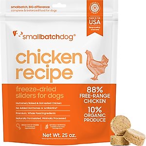 Smallbatch Pets Chicken Non-GMO Freeze-Dried Dog Food, 25-oz bag