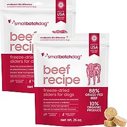 Smallbatch Pets Beef Non-GMO Freeze-Dried Dog Food, 50-oz bundle