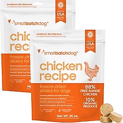 Smallbatch Pets Chicken Non-GMO Freeze-Dried Dog Food, 50-oz bundle