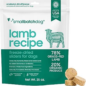 Smallbatch Pets Lamb Non-GMO Freeze-Dried Dog Food, 25-oz bag