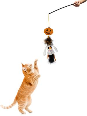 Show full view: GMASON Disney Nightmare Before Christmas Zero Wand Cat Toy, White slide 5 of 6