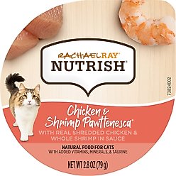 Rachael Ray Nutrish Chicken & Shrimp Pawttenesca Grain-Free Wet Cat Food, 2.8-oz, case of 12