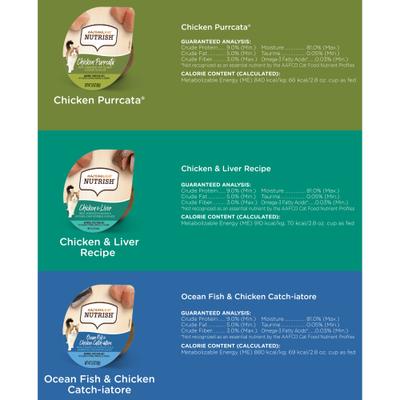 Show full view: Rachael Ray Nutrish Chicken Lovers Variety Pack Grain-Free Wet Cat Food, 2.8-oz, case of 12 slide 6 of 11