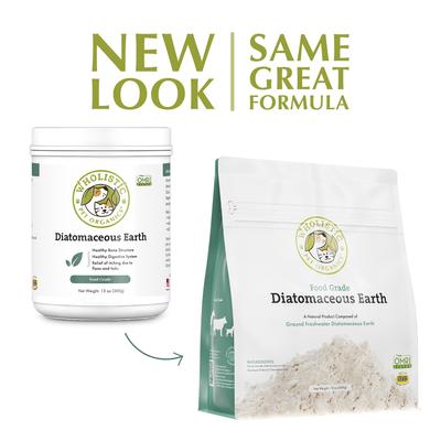 Show full view: Wholistic Pet Organics Diatomaceous Earth Powder Supplement for Dogs, 13-oz jar slide 3 of 6