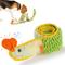 Show in main carousel: Nocciola Ribbon Eel Snuffle Squeaky Stuffing-Free Plush Dog Toy, Yellow/Green slide 1 of 8