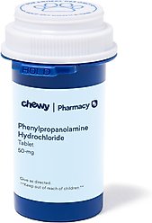 Phenylpropanolamine Hydrochloride (Generic) Chewable Tablets for Dogs, 50-mg, 60 tablets