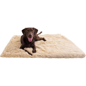 Best Friends by Sheri Throw Calming Shag Ultra Soft Faux Fur Cat & Dog Blanket, Taupe, Jumbo