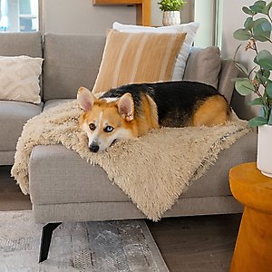 Best Friends by Sheri Throw Shag Dog & Cat Blanket, Taupe, Standard