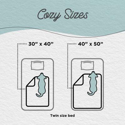 Show full view: Best Friends by Sheri Throw Calming Shag Ultra Soft Faux Fur Cat & Dog Blanket, Frost, Standard slide 6 of 9