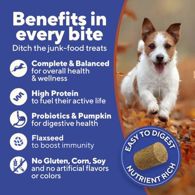 Show full view: Dave's Pet Food Digesti-Bites Venison & Organ Meat High Protein Adult Freeze-Dried Dog Treats, 10-oz bag slide 5 of 11