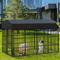 Show in main carousel: BingoPaw Outdoor Dog & Cat Kennel with Cover, Black, Large slide 1 of 8