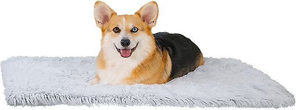 Show full view: Best Friends by Sheri Throw Calming Shag Ultra Soft Faux Fur Cat & Dog Blanket, Frost, Standard slide 1 of 8