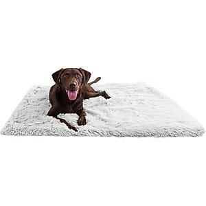 Best Friends by Sheri Throw Calming Shag Ultra Soft Faux Fur Cat & Dog Blanket, Frost, Jumbo