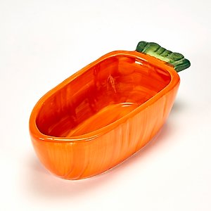 Kaytee Vege-T-Bowl Carrot Small Pet Bowl, 22-oz