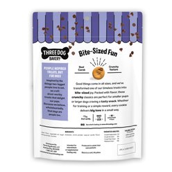 Three Dog Bakery Mini Carob Chip Cookie Dog Treats, 8-oz bag slide 2 of 7
