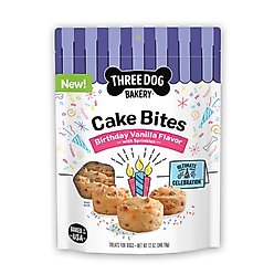 Three Dog Bakery Ultimate Celebration Cake Bites Cookie Dog Treats, 12-oz bag slide 1 of 7