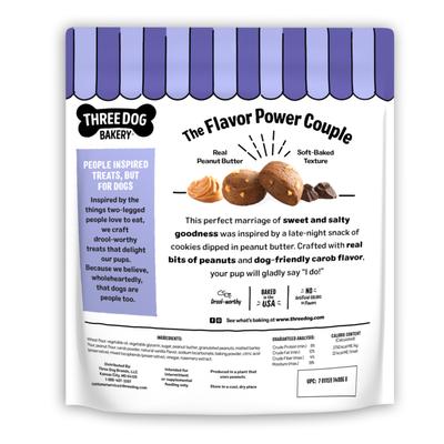 Show full view: Three Dog Bakery Peanut Mutt'er Bites Soft & Chewy Dog Treats, 18-oz bag slide 3 of 9