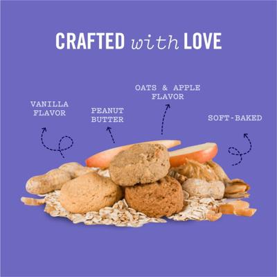 Show full view: Three Dog Bakery Soft Baked AssortMutt Trio, Oat, PB, & Vanilla Dog Treats, 26-oz bag slide 5 of 9