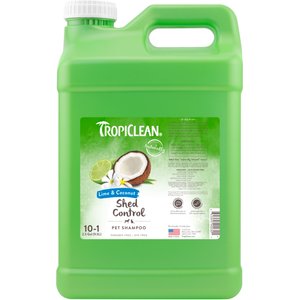 TropiClean Lime & Coconut Deshedding Dog Shampoo, 2.5-gal bottle