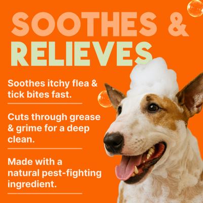 Show full view: TropiClean Fast Itch Relief from Flea Bites Neem & Citrus Dog Shampoo, 20-fl oz bottle slide 5 of 11