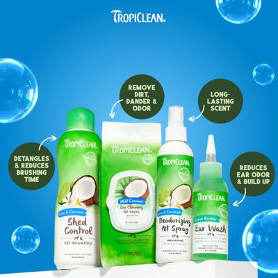 Show full view: TropiClean Lime & Coconut Deshedding Dog Shampoo, 2.5-gal bottle slide 8 of 11