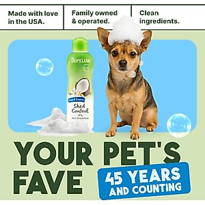 TropiClean Deshedding & Moisturizing Dog Conditioner, Lime & Cocoa Butter Scent, 20-fl oz bottle