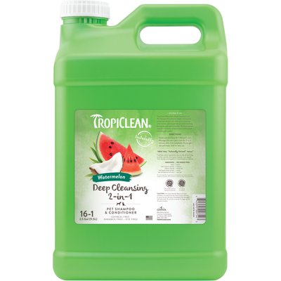 TropiClean TropiClean Refreshing 2-in-1 Dog Shampoo & Conditioner, Watermelon Scent, 2.5-gal bottle