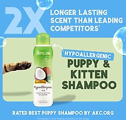 TropiClean Gentle Coconut Hypoallergenic Cat Shampoo, 12-fl oz bottle slide 2 of 9