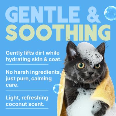 Show full view: TropiClean Gentle Coconut Hypoallergenic Cat Shampoo, 12-fl oz bottle slide 5 of 11