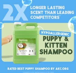 TropiClean Hypo-Allergenic Gentle Coconut Puppy & Kitten Shampoo, 2.5-gal bottle slide 2 of 9
