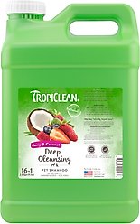 TropiClean Deep Cleaning Berry & Coconut Dog & Cat Shampoo, 2.5-gal bottle