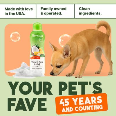 Show full view: TropiClean Fast Itch Relief from Flea Bites Neem & Citrus Dog Shampoo, 20-fl oz bottle slide 8 of 11