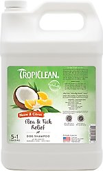 TropiClean Fast Itch Relief from Flea Bites Neem & Citrus Dog Shampoo, 1-gal