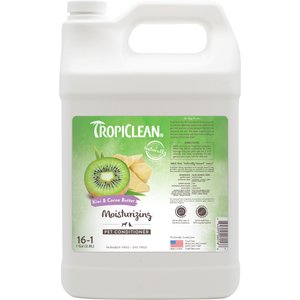 TropiClean Kiwi & Cocoa Butter Detangling & Moisturizing Dog Conditioner, 1-gal