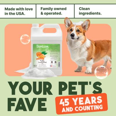 Show full view: TropiClean Sweet Mandarin Highly Concentrated Dog & Cat Shampoo, 1-gal bottle slide 7 of 8