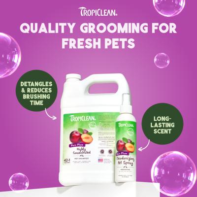 Show full view: TropiClean Pure Plum Highly Concentrated Dog & Cat Shampoo, 1-gal bottle slide 8 of 8