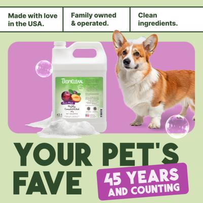 Show full view: TropiClean Pure Plum Highly Concentrated Dog & Cat Shampoo, 1-gal bottle slide 7 of 8