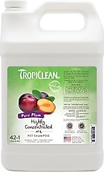 TropiClean Pure Plum Highly Concentrated Dog & Cat Shampoo, 1-gal bottle