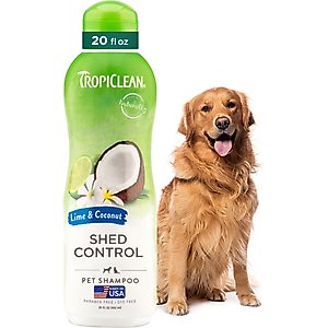 TropiClean Lime & Coconut Deshedding Dog Shampoo, 20-fl oz bottle