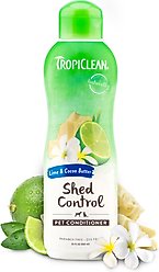 TropiClean Deshedding & Moisturizing Dog Conditioner, Lime & Cocoa Butter Scent, 20-fl oz bottle