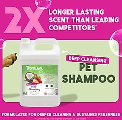 TropiClean Deep Cleaning Berry & Coconut Dog & Cat Shampoo, 1-gal bottle slide 2 of 9