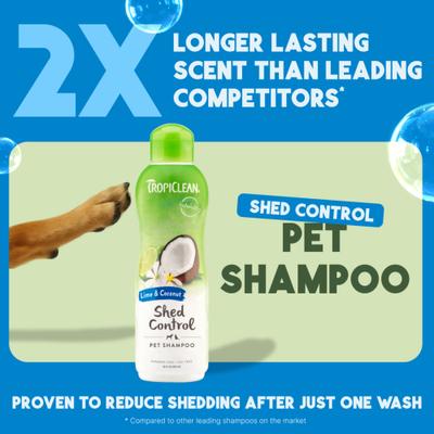 Show full view: TropiClean Lime & Coconut Deshedding Dog Shampoo, 20-fl oz bottle slide 4 of 12