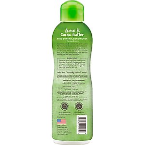 TropiClean Deshedding & Moisturizing Dog Conditioner, Lime & Cocoa Butter Scent, 20-fl oz bottle