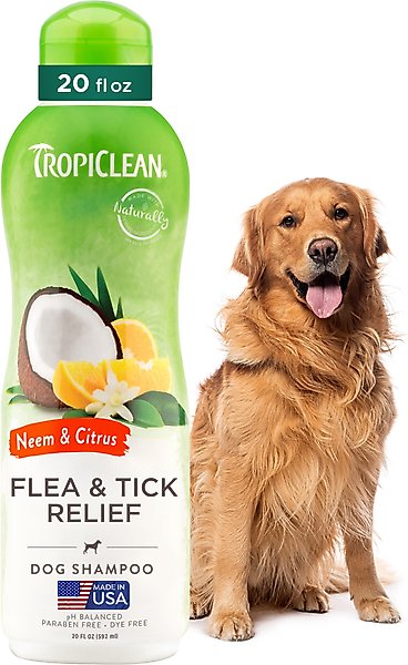 Flea Tick Espree Deshedding Shampoo TROPICLEAN Fast Itch Relief